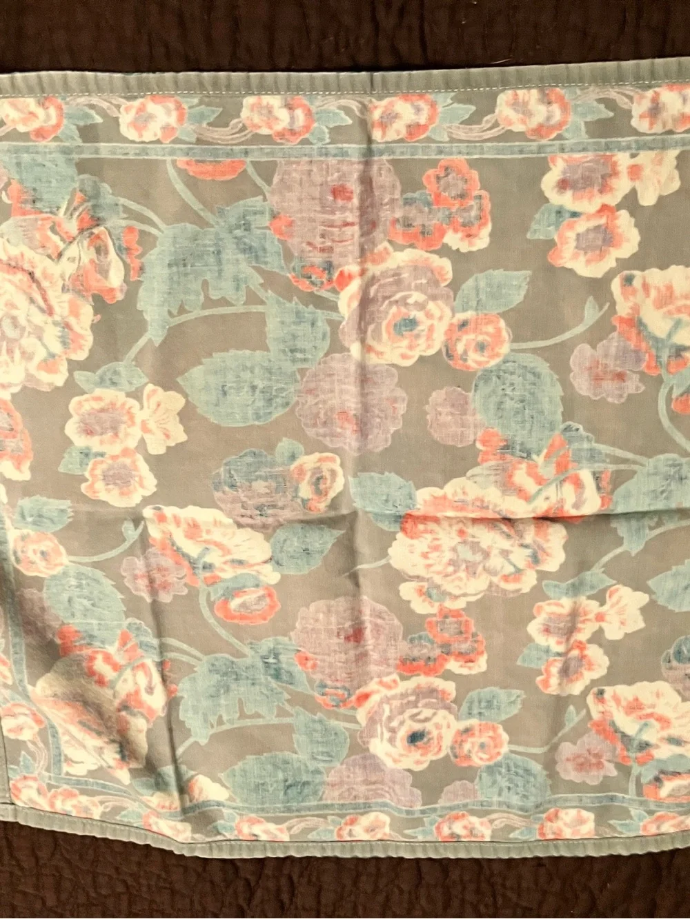 Set of Four Vintage Floral Napkins